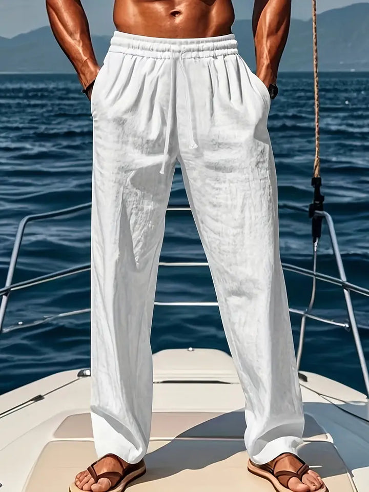 Peter | Leinenhose Luftige, Weite Passform für Sommermode