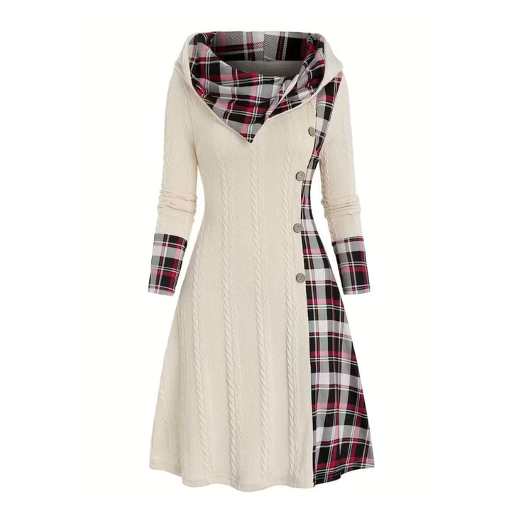 Hannah™ - Stylisches Kapuzen Kleid mit Langarm