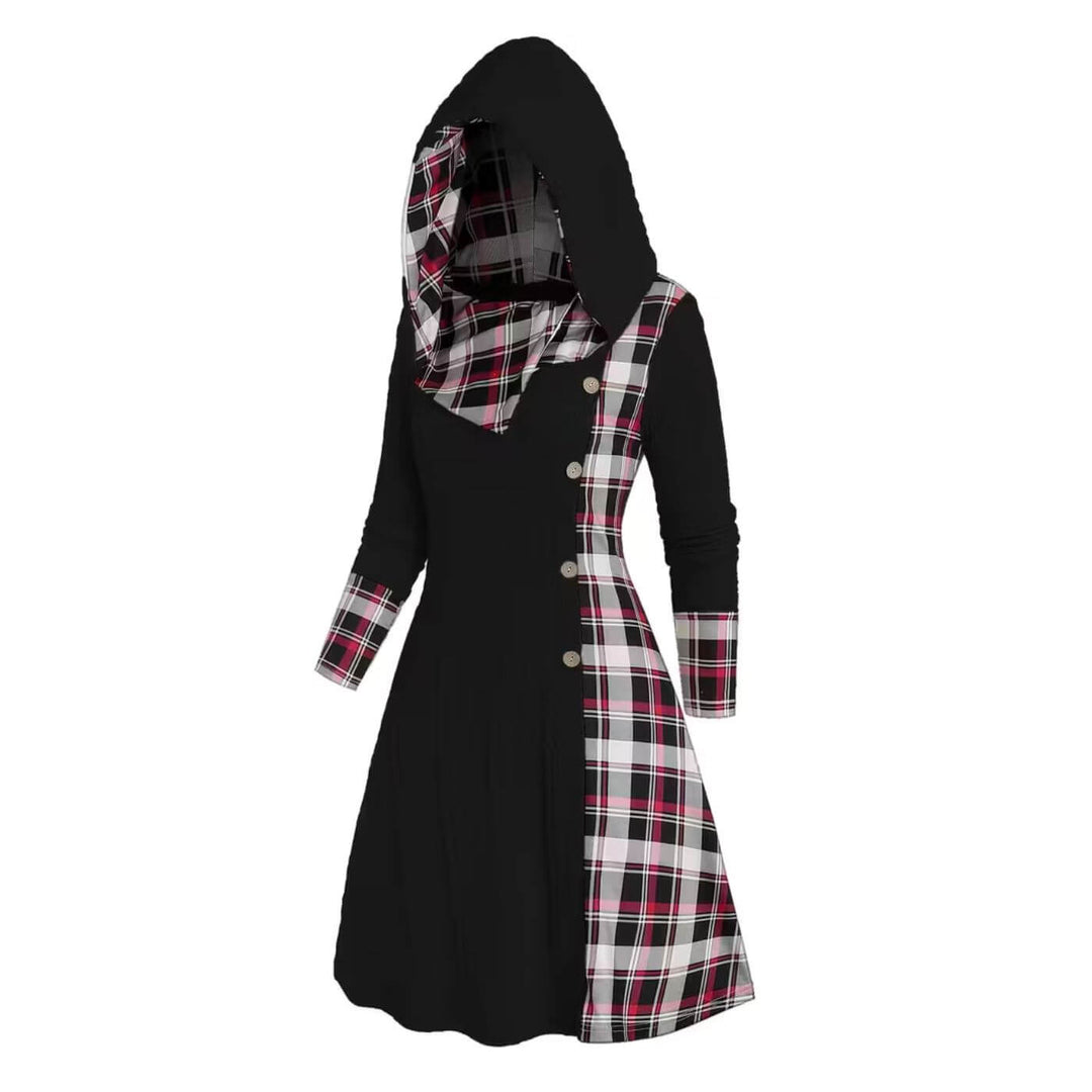 Hannah™ - Stylisches Kapuzen Kleid mit Langarm