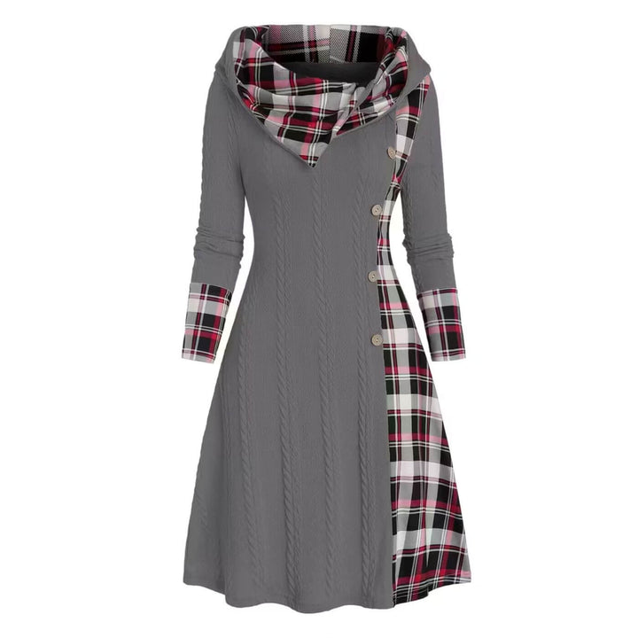 Hannah™ - Stylisches Kapuzen Kleid mit Langarm