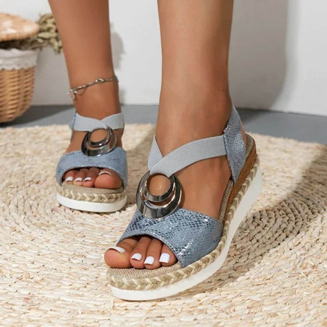 Hannah™ – Bequeme Orthopädische Keilsandalen
