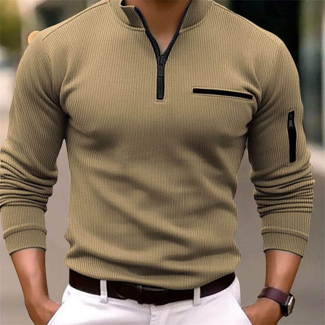 Heinz™ – Quarter Zip Langarmshirt