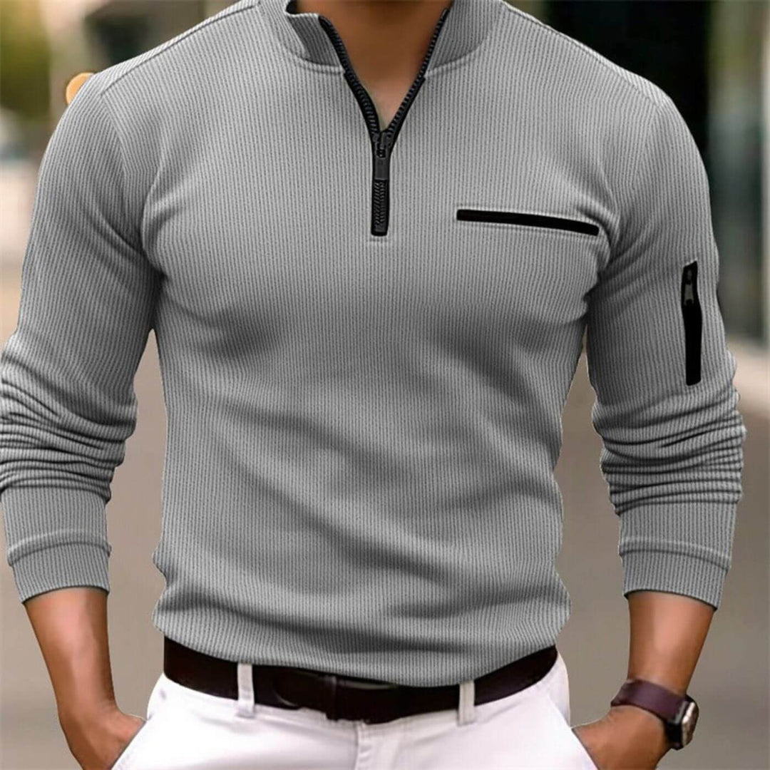 Heinz™ – Quarter Zip Langarmshirt