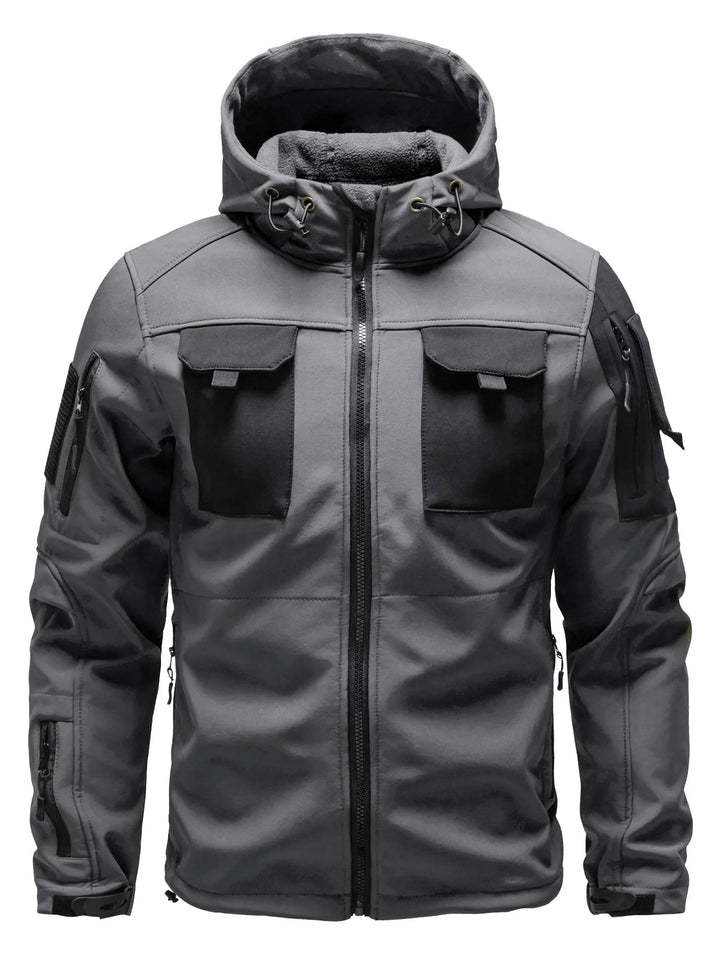 Tobias | Wasserabweisende Softshell Jacke mit Kapuze