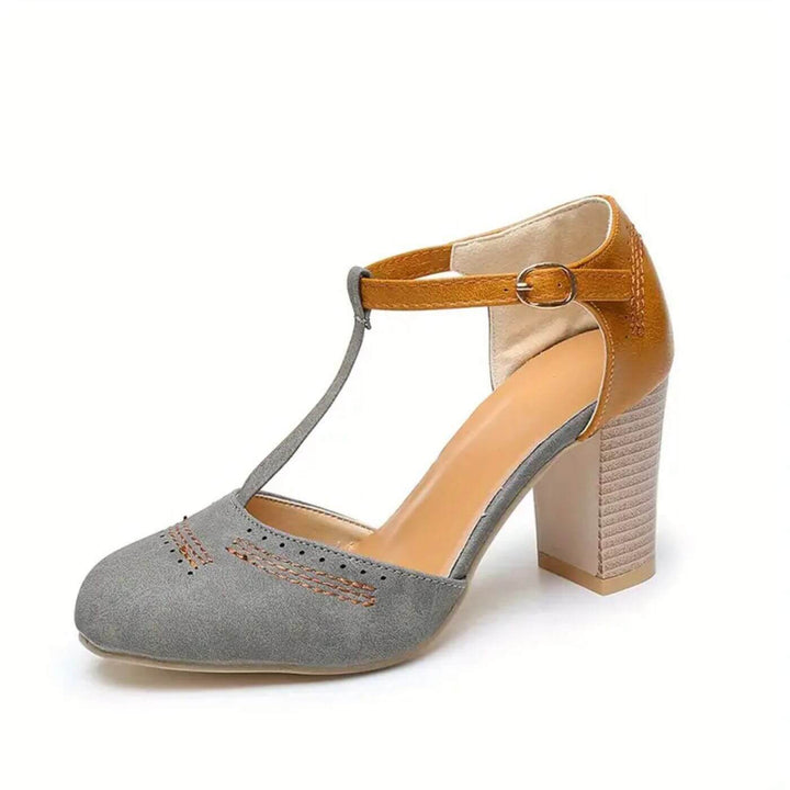 Iris™ – Elegante Orthopädische Sandalen mit Blockabsatz