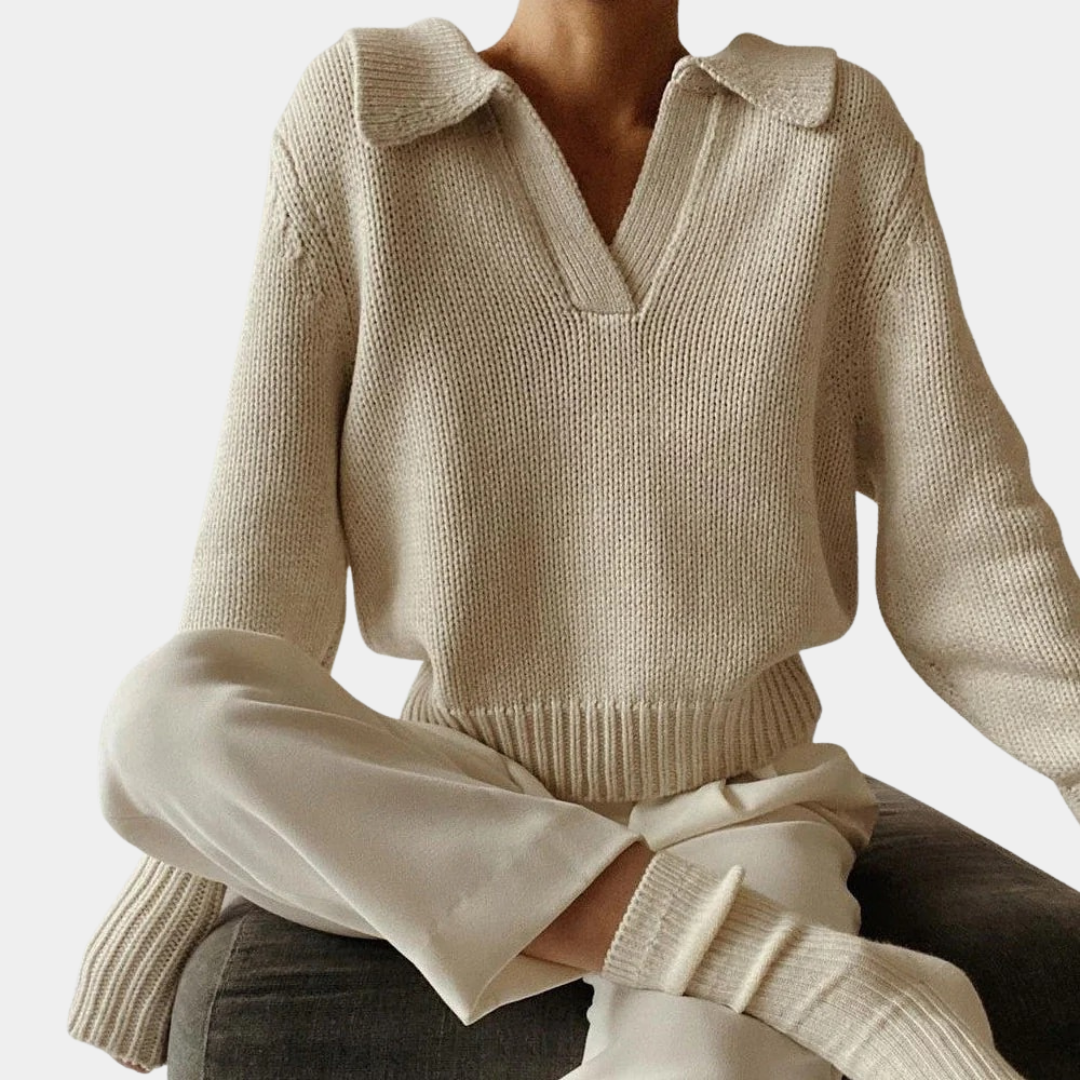 Kathrin | Lässiger Pullover aus Baumwoll Mix