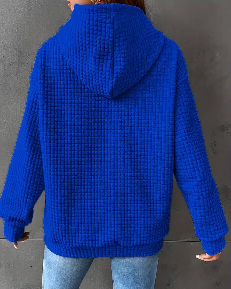 Kerstin™ – Locker geschnittener Struktur-Hoodie