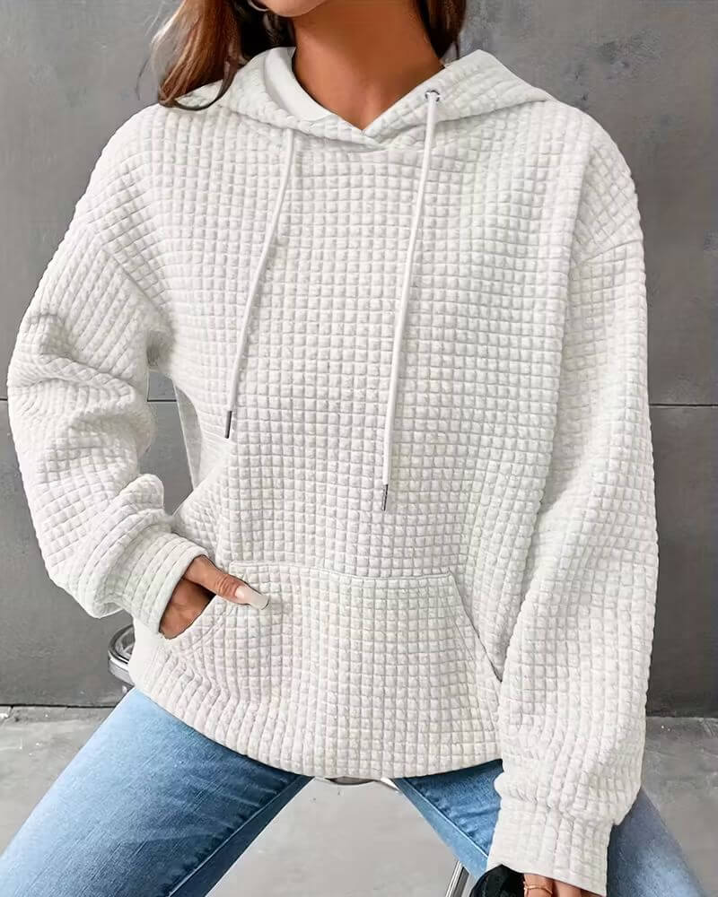 Kerstin™ – Locker geschnittener Struktur-Hoodie