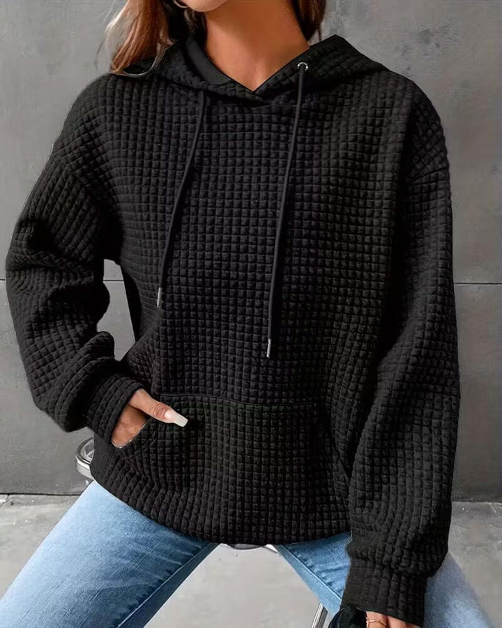 Kerstin™ – Locker geschnittener Struktur-Hoodie