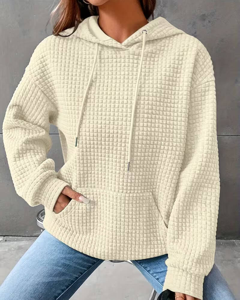 Kerstin™ – Locker geschnittener Struktur-Hoodie