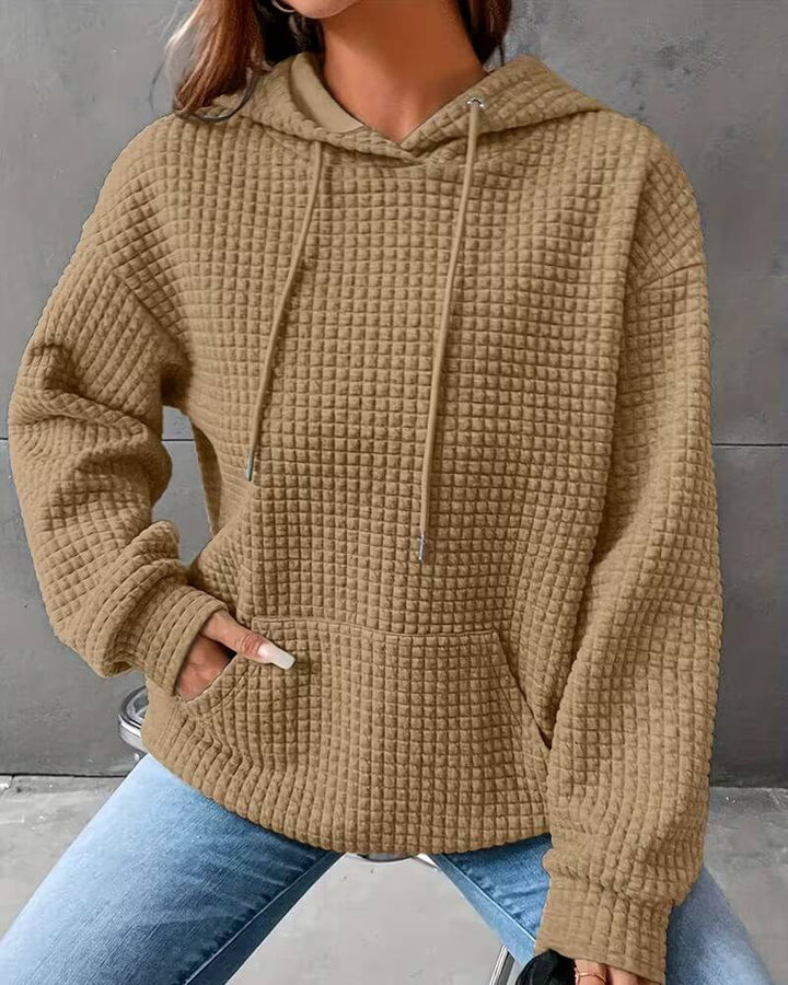 Kerstin™ – Locker geschnittener Struktur-Hoodie