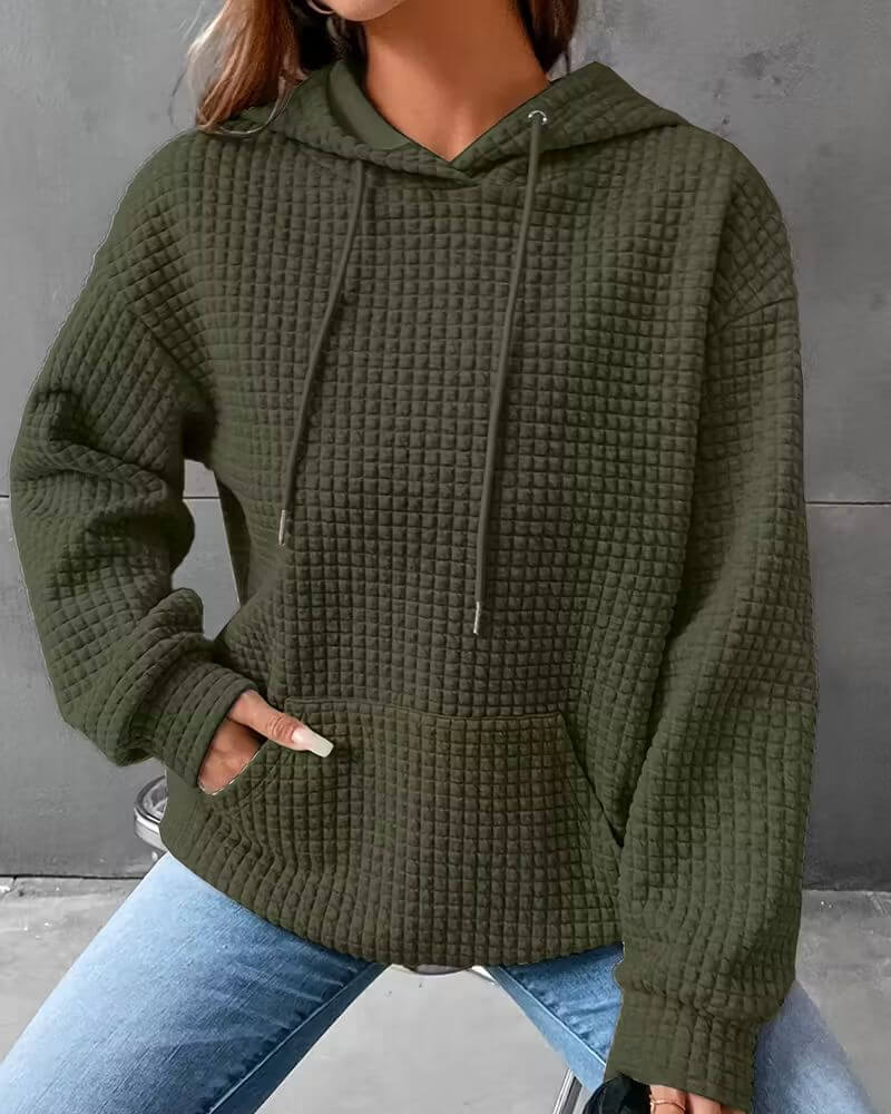 Kerstin™ – Locker geschnittener Struktur-Hoodie