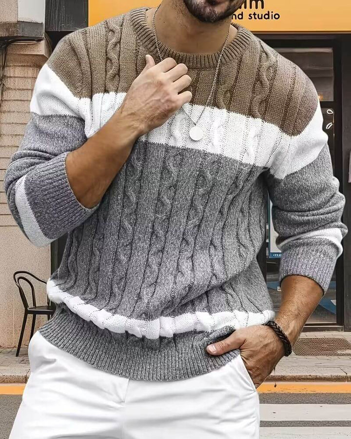 Kevin™ – Bequemer Rundhals Strickpullover