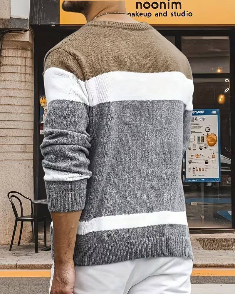 Kevin™ – Bequemer Rundhals Strickpullover