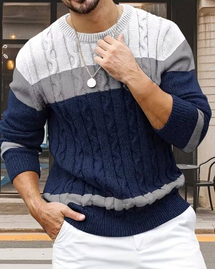 Kevin™ – Bequemer Rundhals Strickpullover