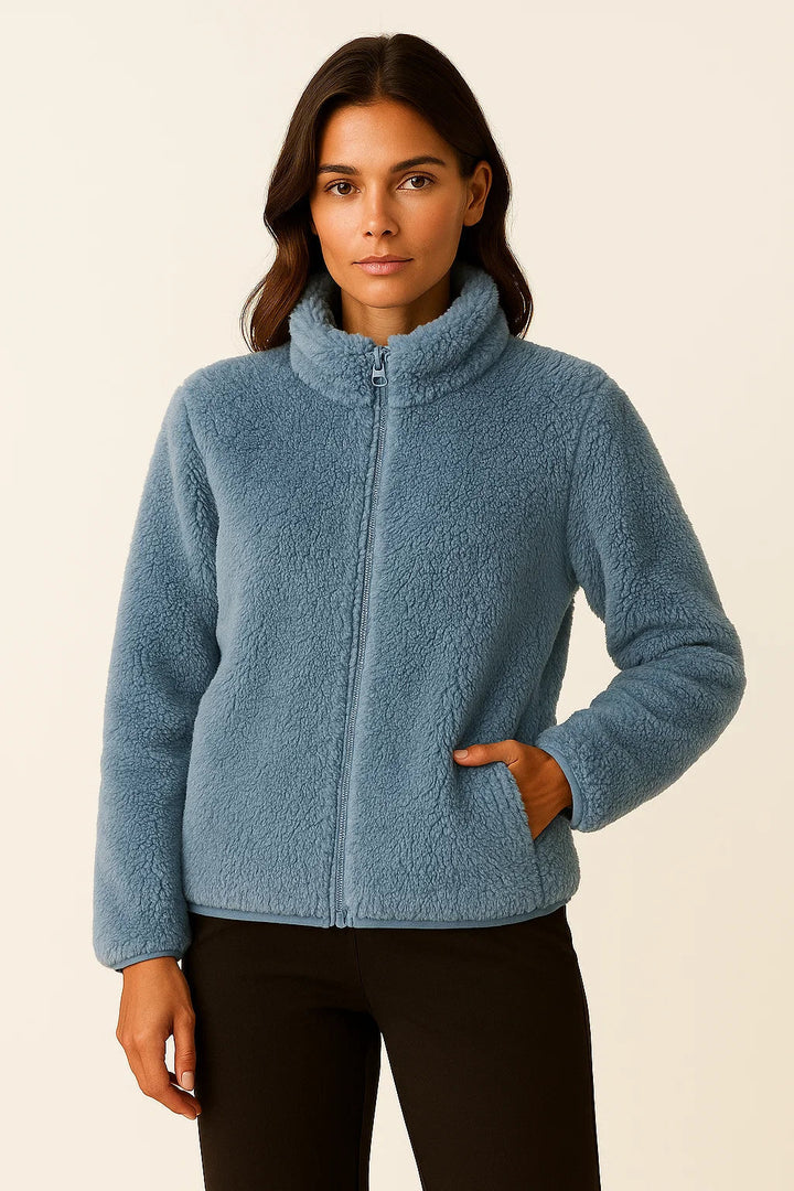 Kristin | Doppelseitige Winterjacke aus Korallenfleece