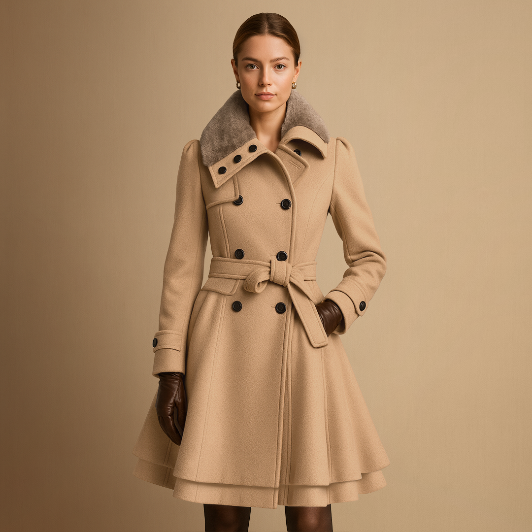 Lea | Eleganter und trendiger langer Wintermantel