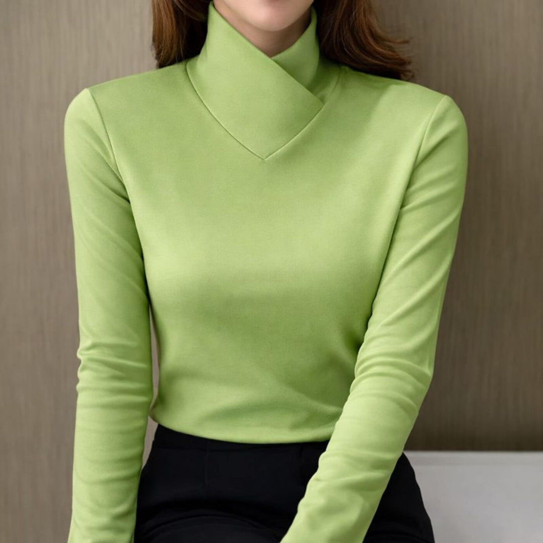 Liesel™ – Elegantes Langarmshirt mit Rollkragen