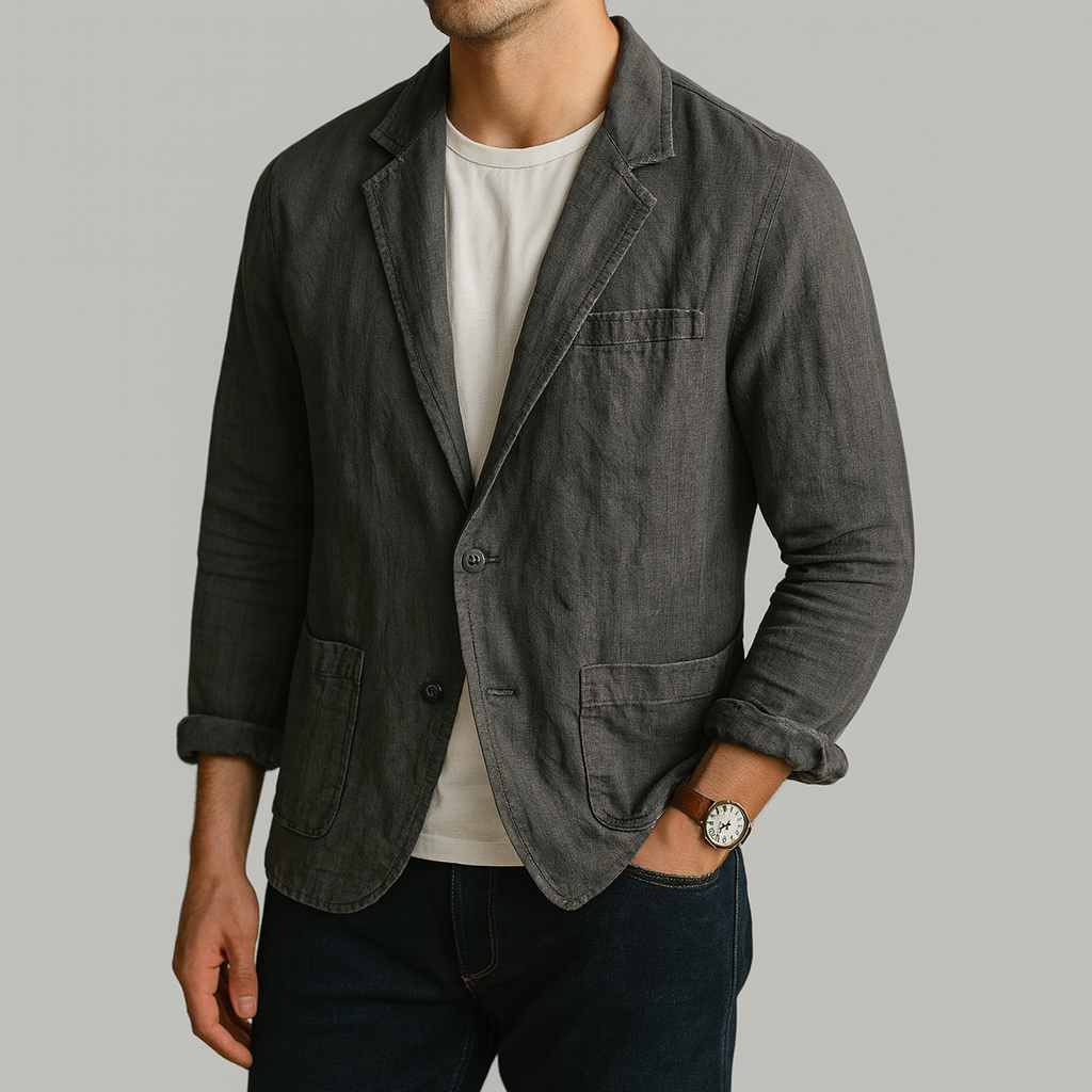 Maximilian | Leichte Strickjacke aus Leinenmischung