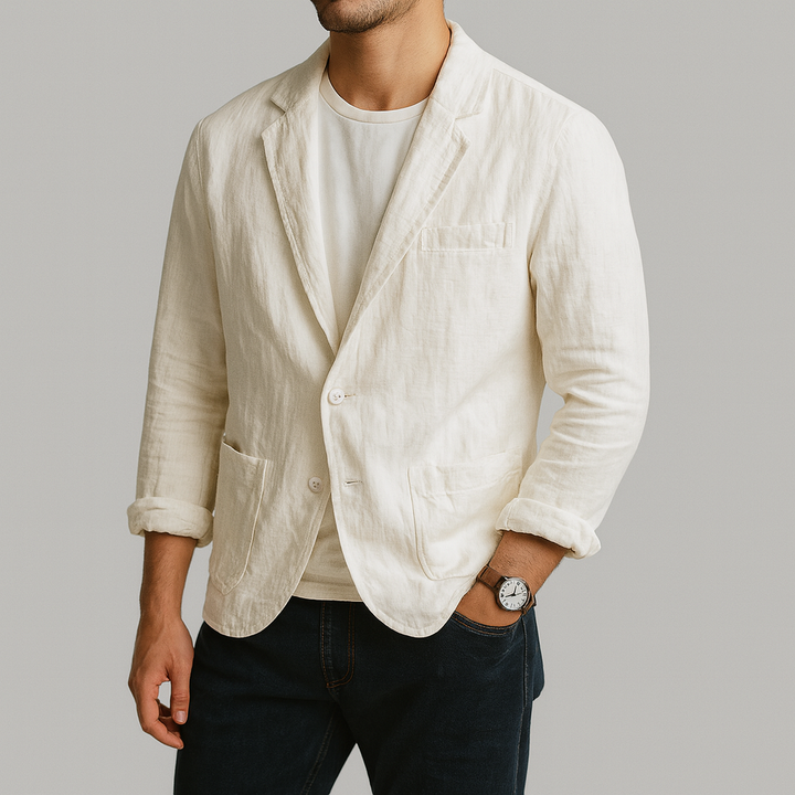 Maximilian | Leichte Strickjacke aus Leinenmischung