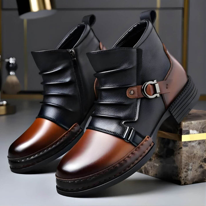 Lothar™ – Vintage Leder-Stiefeletten