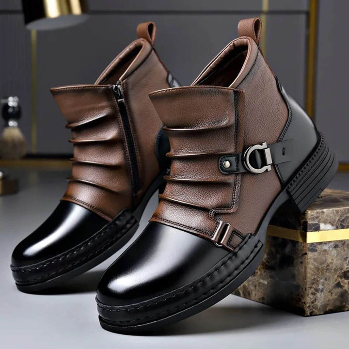 Lothar™ – Vintage Leder-Stiefeletten