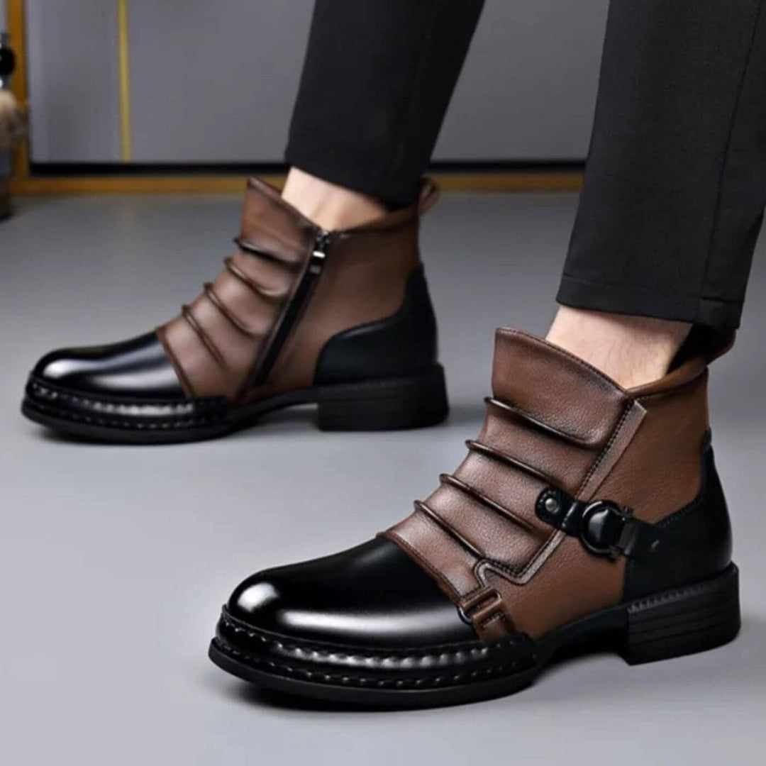 Lothar™ – Vintage Leder-Stiefeletten