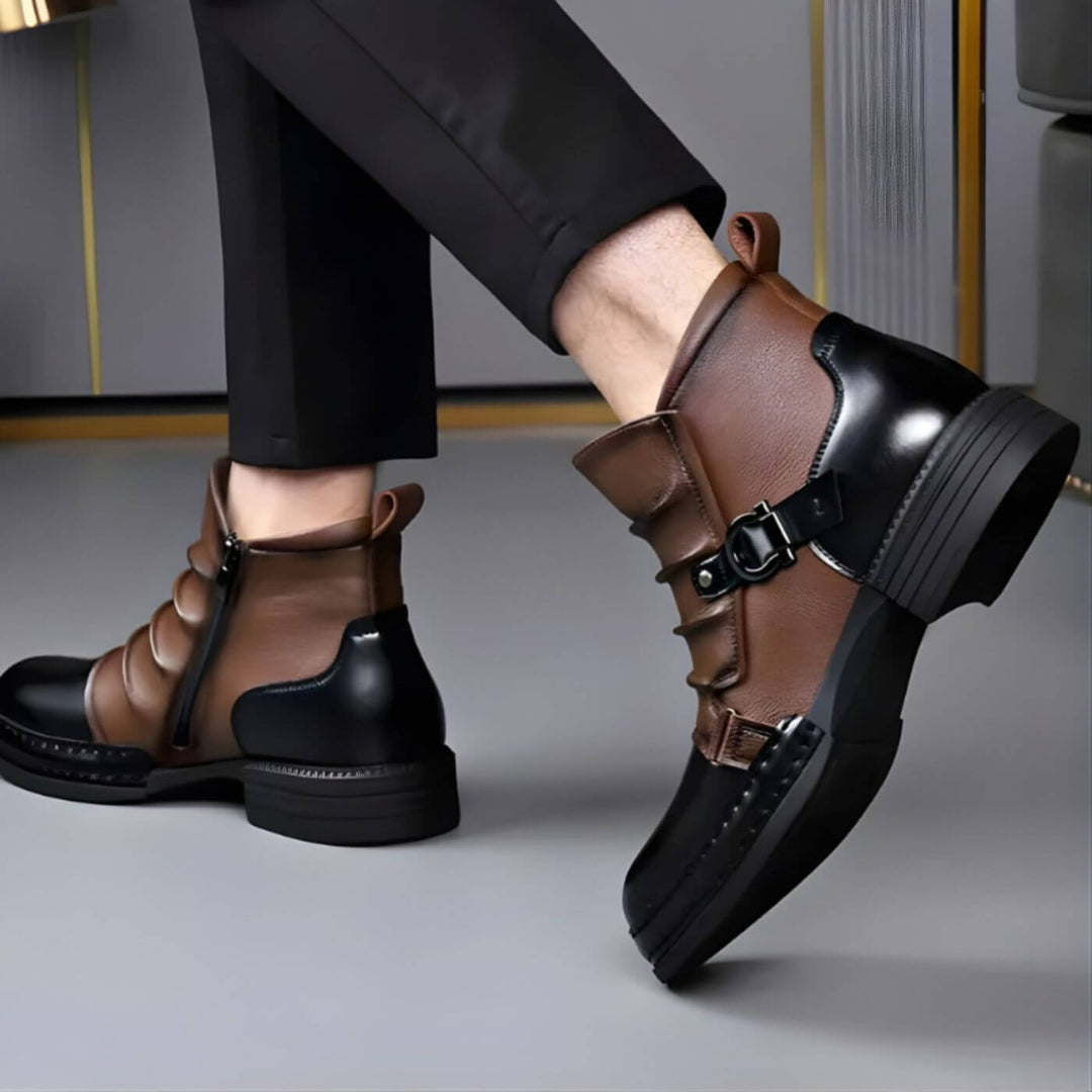 Lothar™ – Vintage Leder-Stiefeletten