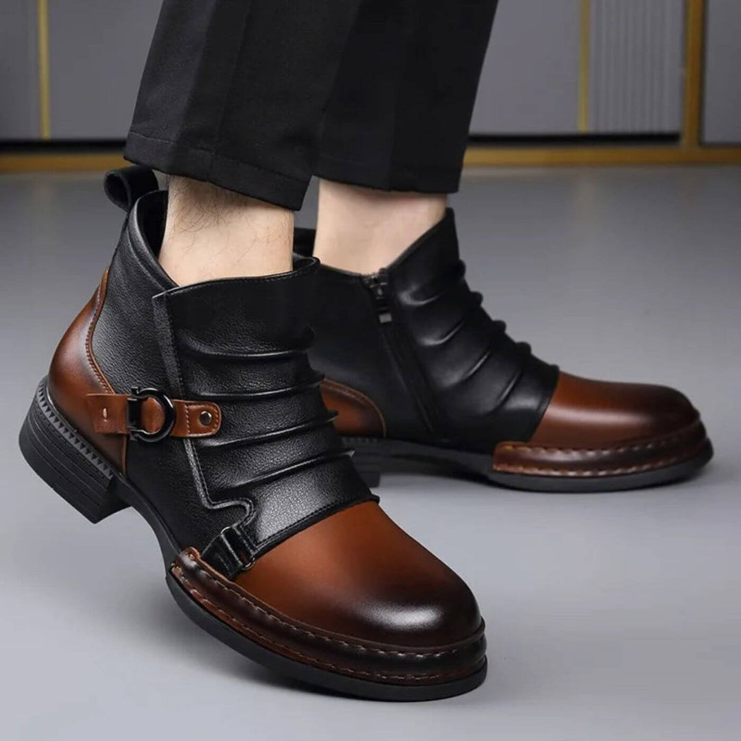 Lothar™ – Vintage Leder-Stiefeletten