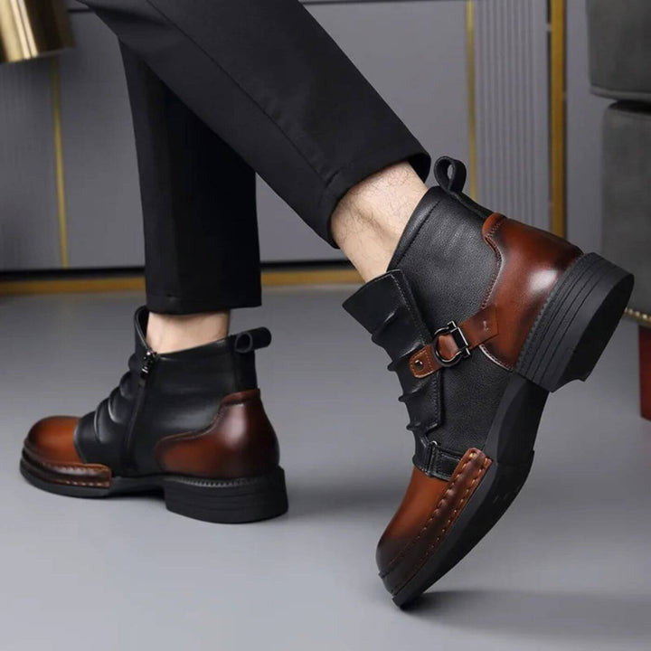 Lothar™ – Vintage Leder-Stiefeletten