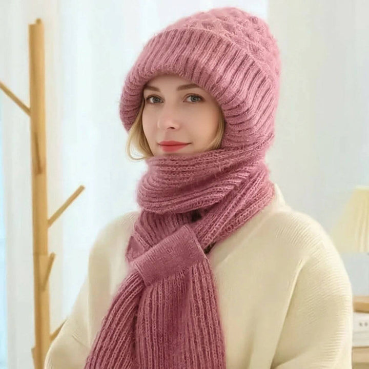 Lotte™ – Winddichte Wintermütze mit Schal