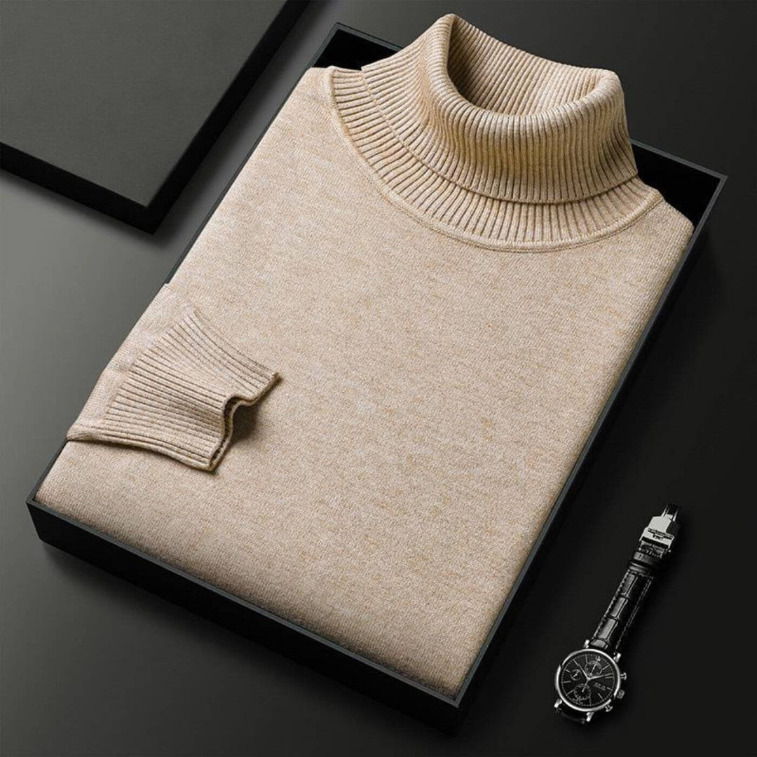 Louis™ – Lässiger Rollkragen-Strickpullover