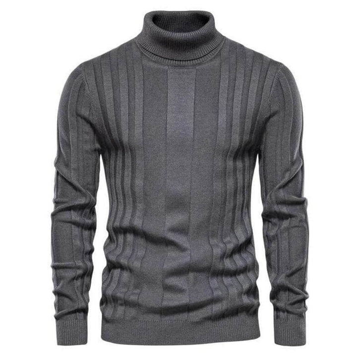 Luis™ - Bequemer Gestreifter Rollkragenpullover