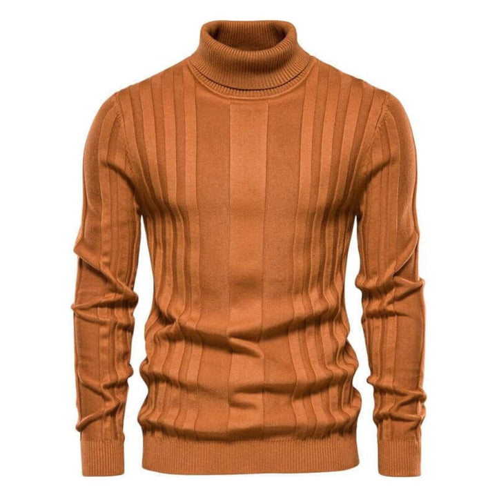 Luis™ - Bequemer Gestreifter Rollkragenpullover