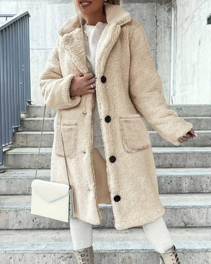 Luisa™ – Dicker Wintermantel mit Kunstfell