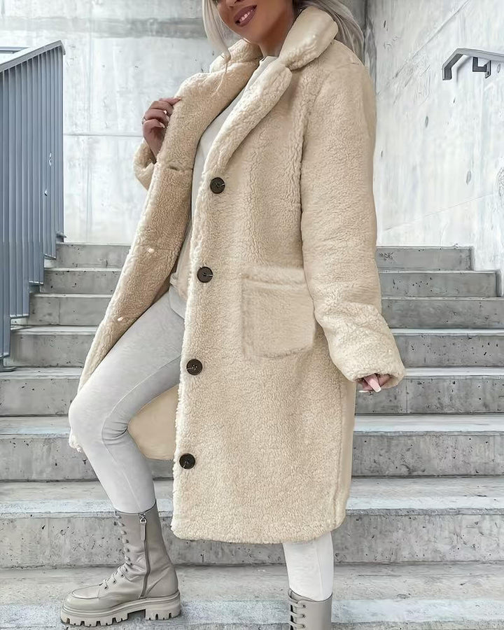 Luisa™ – Dicker Wintermantel mit Kunstfell