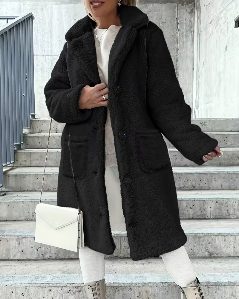 Luisa™ – Dicker Wintermantel mit Kunstfell
