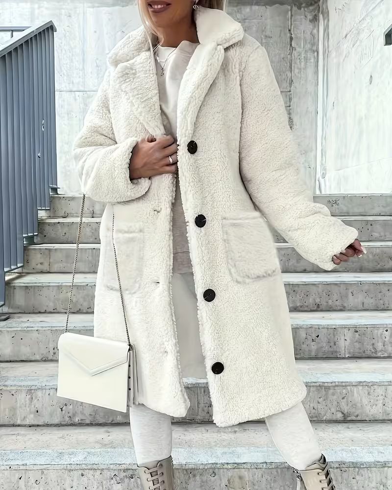 Luisa™ – Dicker Wintermantel mit Kunstfell