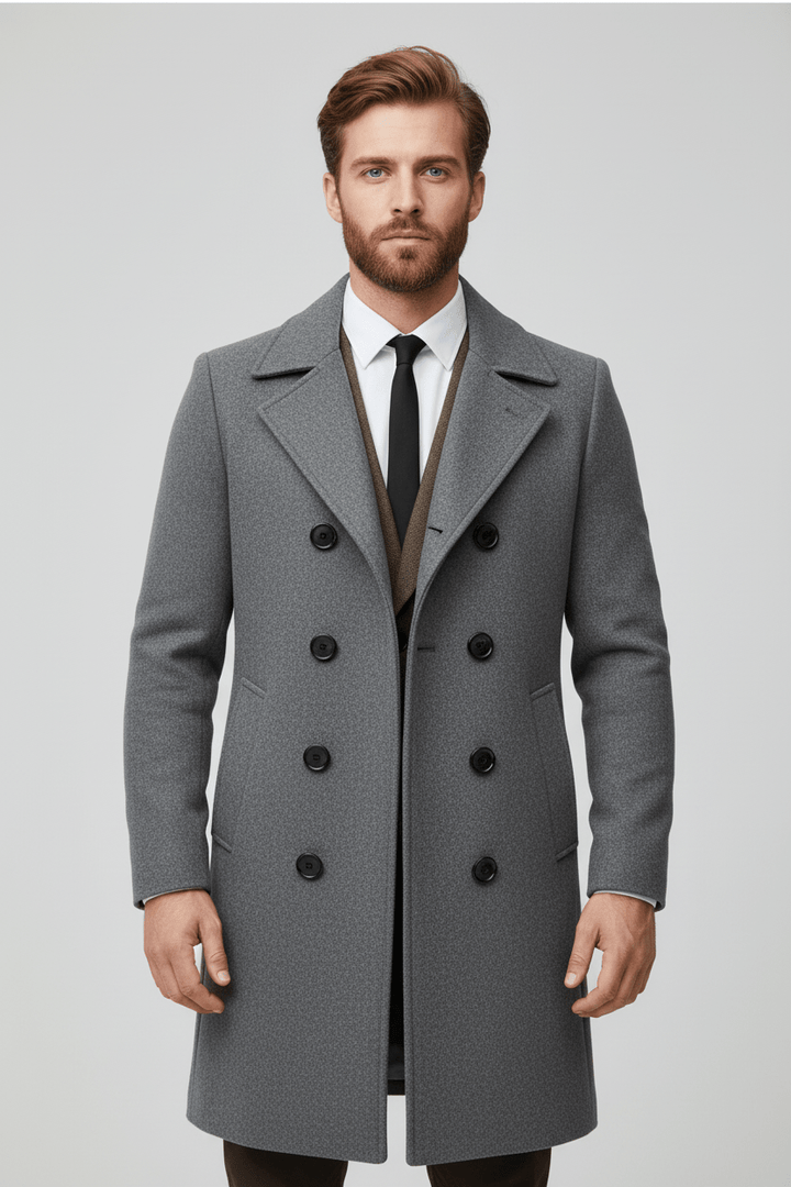 Luke | Moderner Trenchcoat aus Wolle