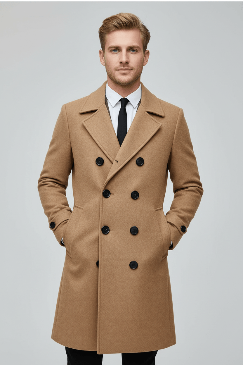 Luke | Moderner Trenchcoat aus Wolle
