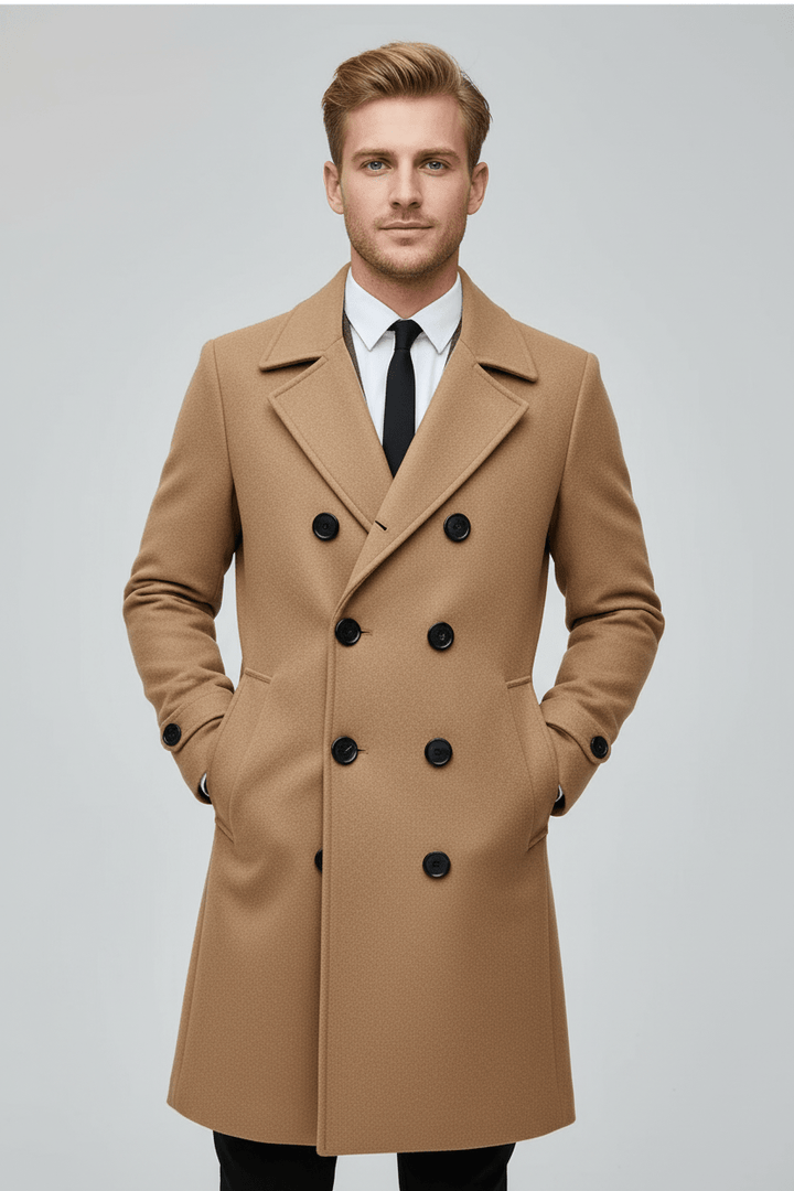 Luke | Moderner Trenchcoat aus Wolle