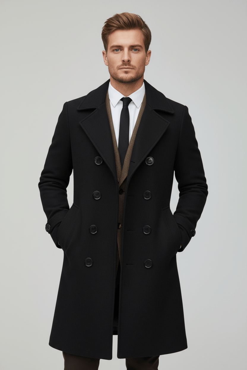 Luke | Moderner Trenchcoat aus Wolle