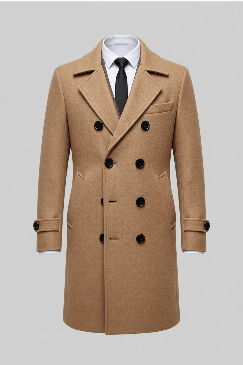 Luke | Moderner Trenchcoat aus Wolle