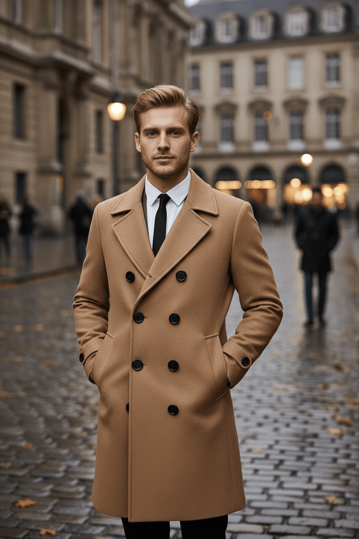 Luke | Moderner Trenchcoat aus Wolle