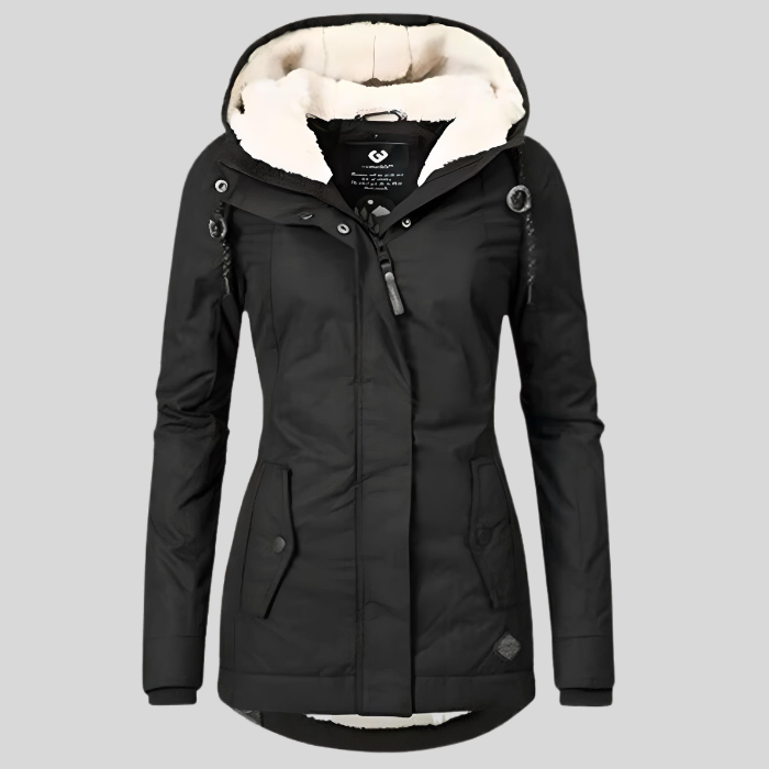 Heidi-Mode | warme Winterjacke mit Kapuze für Damen