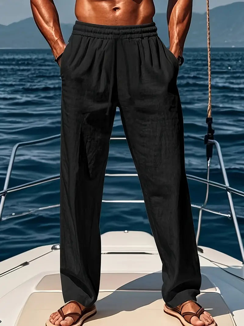 Peter | Leinenhose Luftige, Weite Passform für Sommermode