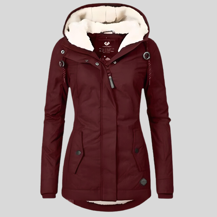 Heidi-Mode | warme Winterjacke mit Kapuze für Damen