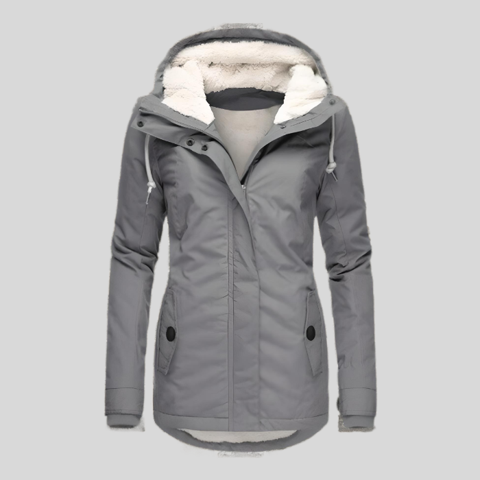 Heidi-Mode | warme Winterjacke mit Kapuze für Damen