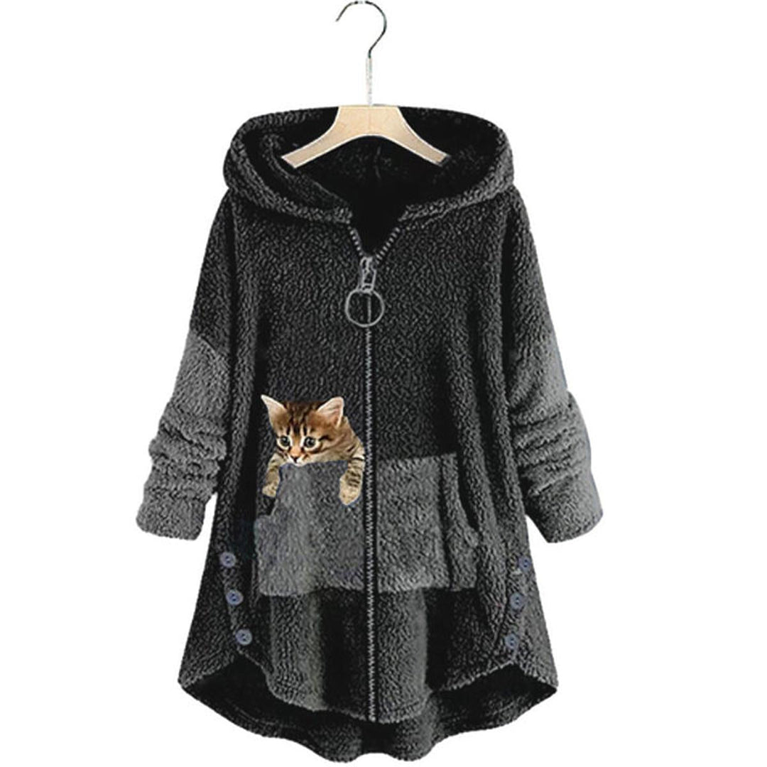 Maja | Winterpullover im Teddykatzen Design