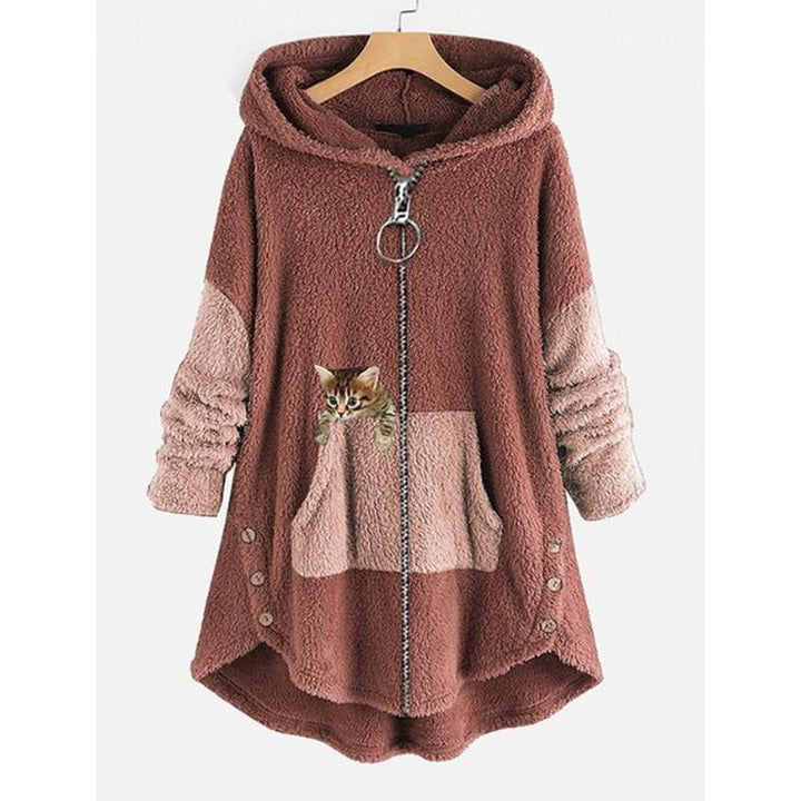 Maja | Winterpullover im Teddykatzen Design